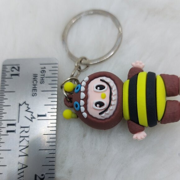 2/$19  Labubu bee outfit brown keychain - Picture 5 of 6